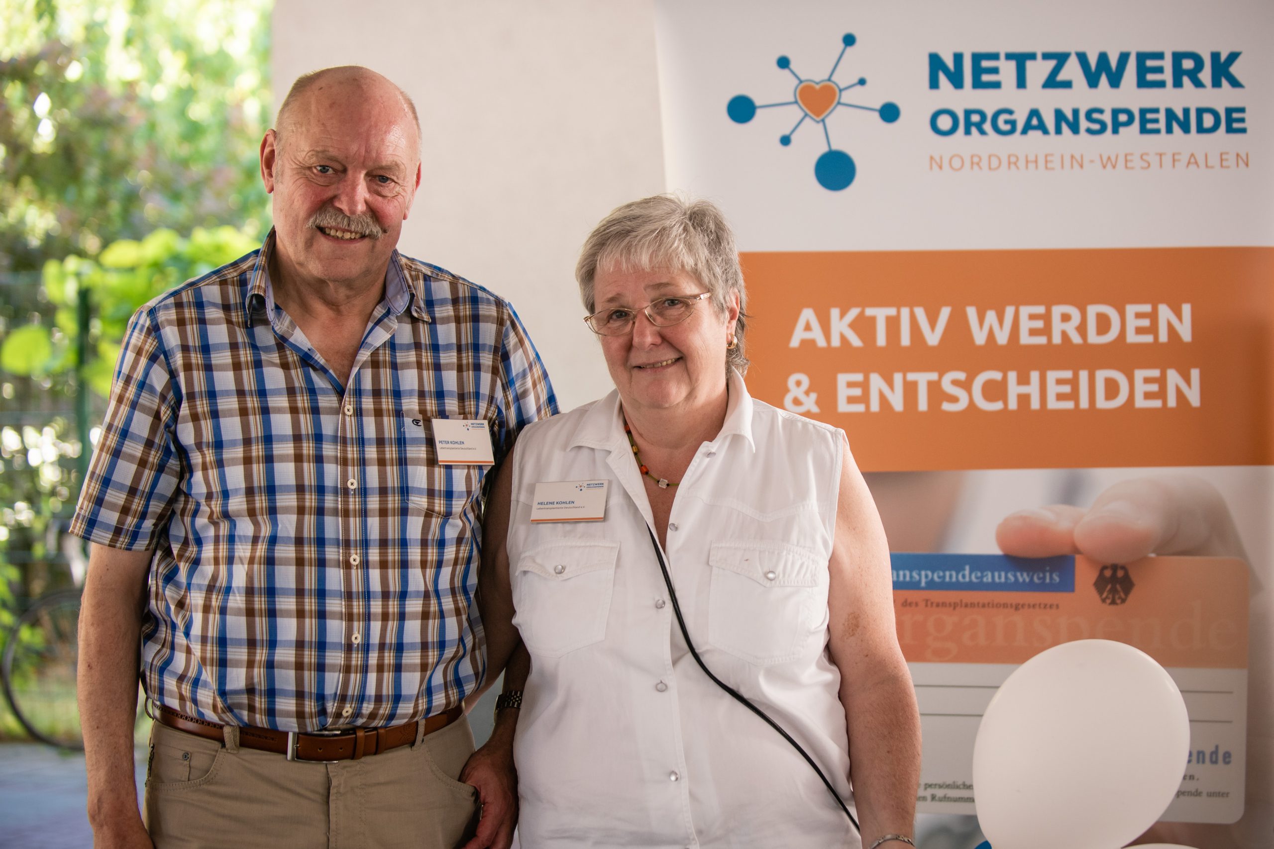 Peter und Helene Kohlen vom Netzwerk Organspende NRW am Universitätsklinikum Essen. © Socrates Tassos / FUNKE Foto Services