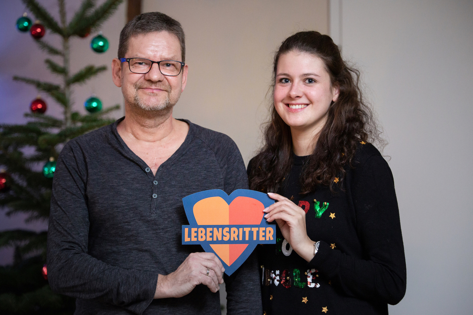 Michael Kuse mit Tochter Lisa: 'Niemals aufgeben, nicht die Hoffnung und auch nicht den Humor verlieren.'