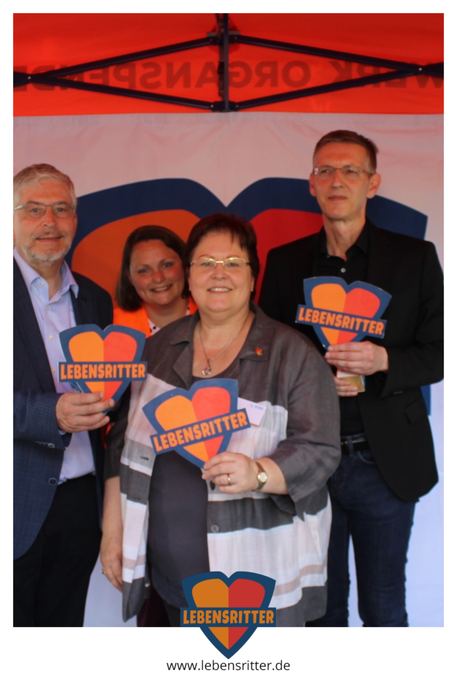 Prof. Dr. Richard Viebahn (Leiter des Transplantationszentrums Bochum), Konstanze Birkner (Netzwerk Organspende NRW), Bärbel Brünger (Verband der Ersatzkassen NRW) und Dr. Peter-Johann May (Krankenhausgesellschaft NRW)